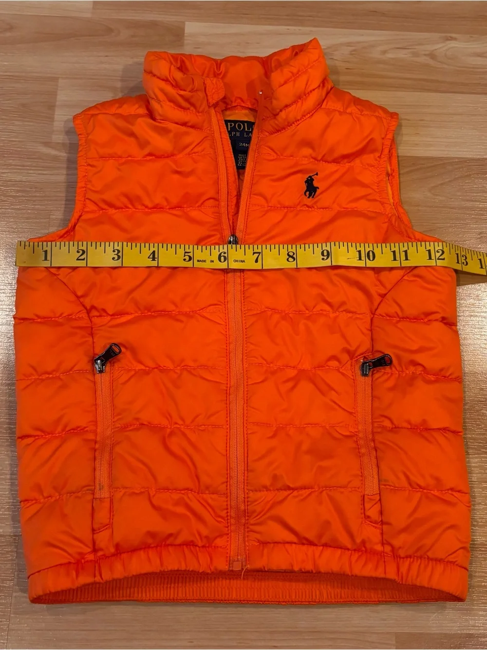 Ralph Lauren Orange  Puffer Vest